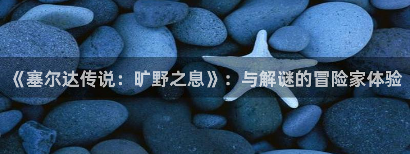 欧博娱乐网页登录入口官网：《塞尔达传说：旷野之息》：与解谜的